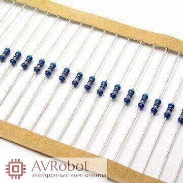 Резистор выводной, 510 кОм ±5% 1/8W 0.125Вт (упаковка 5 шт.) цена ...