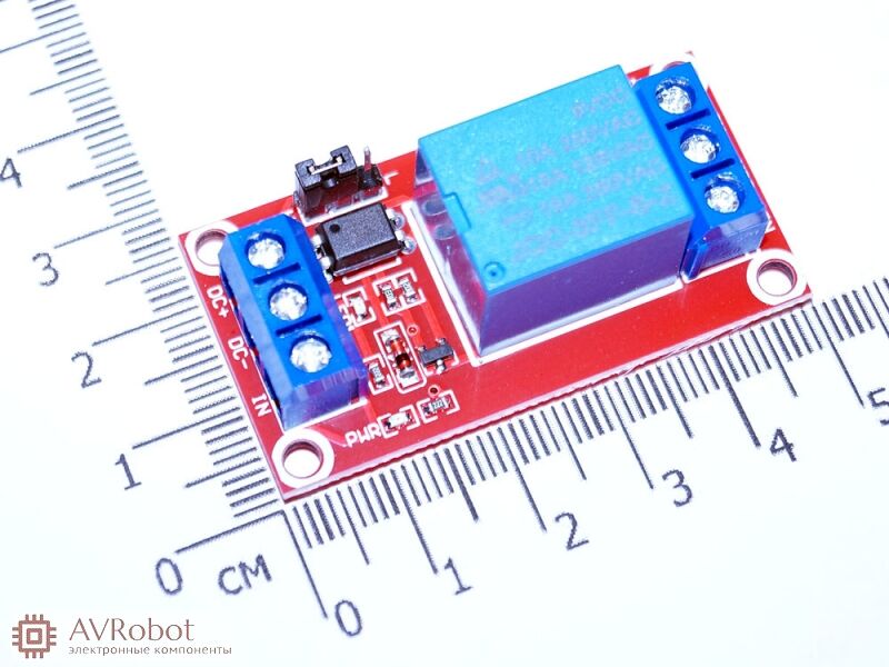 Модуль реле 1-канальный для Arduino с оптронной изоляцией, 9 вольт ...