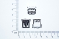 Разъем SMD USB-A на плату (мама)