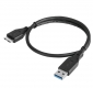 Кабель micro USB 3.0 Y-Type - USB 40см (для подключения внешнего жесткого диска в порт USB)