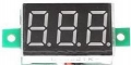 Бескорпусной электронный встраиваемый вольтметр 0-200В (красный)
