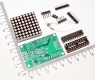 MAX7219 Dot LED matrix, набор для самостоятельной сборки, модуль светодиодный, дисплей, модуль управления