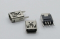 Разъем mini-USB на плату, контакты 180 град.  (мама)