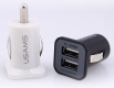 Миниатюрный двойной USB-адаптер от прикуривателя 2 х 5В 3.1А