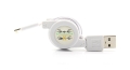 Кабель USB 0.8м для Apple iPhone 5, iPad mini, iPad 4, iPod touch 5 самосворачивающийся