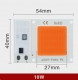 Светодиод 10W широкий спектр 385-840нм, 220В AC, 54*40мм