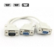 Разветвитель VGA сигнала на два монитора, монитор+проектор, VGA сплиттер, VGA to 2VGA