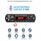 Встраиваемый микро медиацентр MP3, WAV, microSD card, USB, FM, Bluetooth 5.3, микрофон, часы, пульт ДУ, 12-20B, встроенный усилитель 2*30W