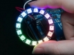 Светодиодная сборка CJMCU  WS2812B-16, 16 smd RGB 5050 светодиодов WS2812, 4-7В, последовательный интерфейс, диаметр 45мм