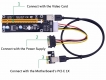 Райзер PCI-E Riser Card Ver 006 4-pin питание molex х1 - х16 с кабелем USB 3.0