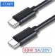 Кабель USB PD-PD (Type-C - Type-C) 60 Вт (ток до 5.0 Ампер при 20В) 0,25м