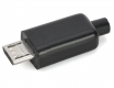 Разъем micro-USB на кабель (папа, сборный, 4 эл-та)