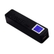 Зарядное устройство PowerBank с LCD экраном - брелок для смартфонов. USB 5В 1А на аккумуляторе типа 18650, черный