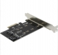 Orient C296E, переходник-адаптер 2xM.2 - > PCI-Ex4 SATA