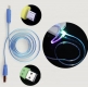 Кабель micro USB - USB 1м с цветной RGB подсветкой