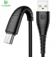 Кабель USB - MicroUSB 30cм, максимальный ток 2.4А, защите от изломов, Floveme