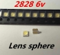 Светодиод SMD 2828 SHARP GM2CC3ZH2EEM / GM2BB5ZH2XEY, холодный белый цвет 0.8-1.0Вт  6.02В - 6.88В 85-135мА, для TV техники SHARP