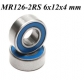 Миниатюрный подшипник MR126 2RS 6x12x4 мм ABEC 1