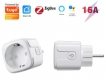 Умная ZigBee розетка TUYA для приложения Smart Life, 16A, с функцией измерения потребляемой мощности, управление нагрузкой через интернет (Google Home, голосовое управление Alexa, Yandex Алиса)