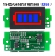 Индикатор емкости LiPo Li-ion аккумуляторов из 1-8 ячеек 1S-8S 3.2В - 33.6В, MH-DL18S, синий дисплей