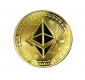 Монета сувенирная ETHEREUM (Альткоин ЭФИР) в коробочке, диаметр 40мм, цвет золотой.