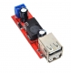 LM2596S DC-DC регулируемый преобразователь, вход 6-40В, выход 5В, ток 3А, 2 порта USB