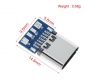 Разъем USB Type C 3.1 c платой для пайки, 4 контакта (мама)