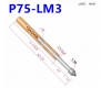 Пружинный контакт-зонд P75-LM3, (16.55мм, диаметр 1.02мм/1.5мм, давление пружины 100г)