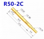 Гнездо (гильза) для пружинного контакт-зонда R50-2C, (17.5мм, диаметр хвостовика 0.86мм, глубина 2.5мм)