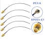 SMA(папа)-IPEX кабельная сборка, 8см, U.FL (2мм/0.5мм), RPSMA-KY в IPEX-K