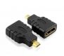 Переходник HDMI (мама) - microHDMI (папа)