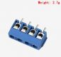 KF301-4P 5.0 синий клеммник винтовой