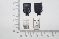 Разъем USB на кабель (папа) черный пластиковый на защелках